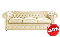 Chester leather sofa - 3 seater