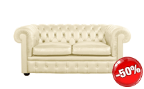 Chester leather sofa 2 seater
