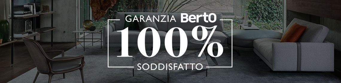 BERTOLIVE  Poltrona in Pelle Nera - Berto Salotti