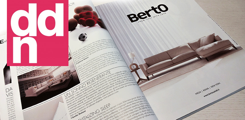 Time Break leather sofa in the DDN magazine