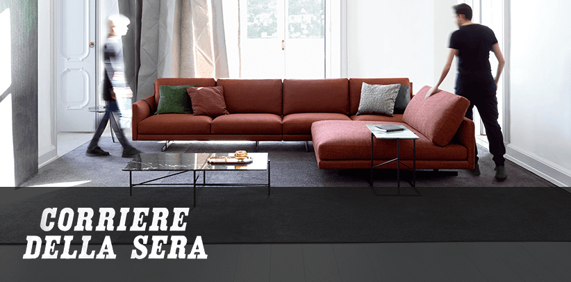 The role of the new BertO sofa in Corriere della Sera - News BertO 