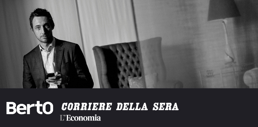 interview with Filippo Berto in the financial insert of Corriere Della Sera