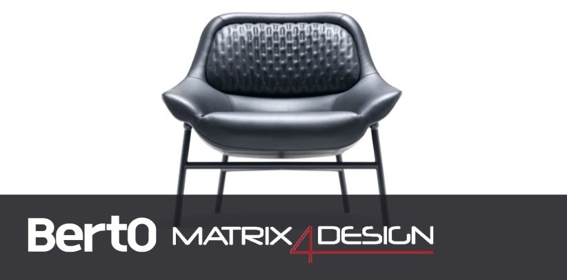 hanna armchair by berto with dyloan protagonist of the article in design4matrix