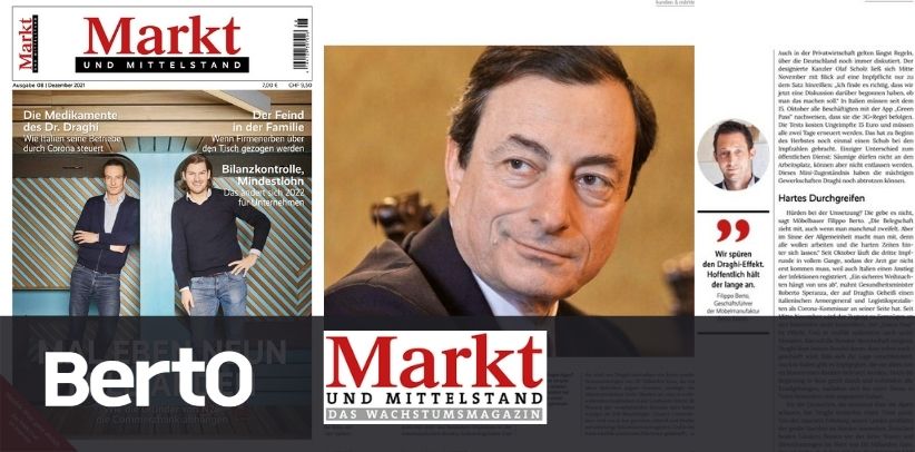 Filippo Berto interviewed in the magazine Markt und Mittelstand