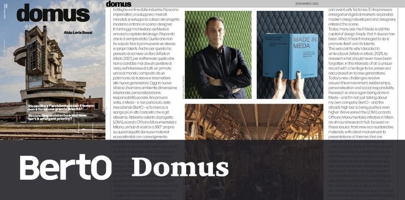 Domus Opinions: Filippo Berto talks about MADE IN MEDA