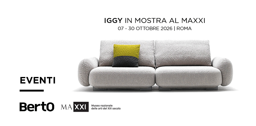 IGGY sofa on display at the MAXXI Museum
