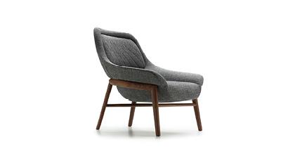 HANNA WOOD Armchair Fabric  | OUTLET