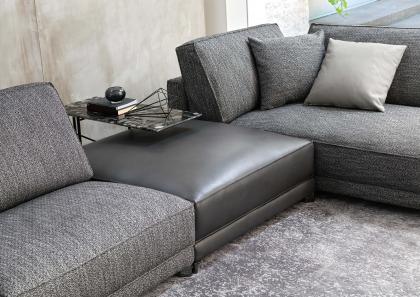 Soft designer sofa Tommy in fabric from the Fly Collection by BertO