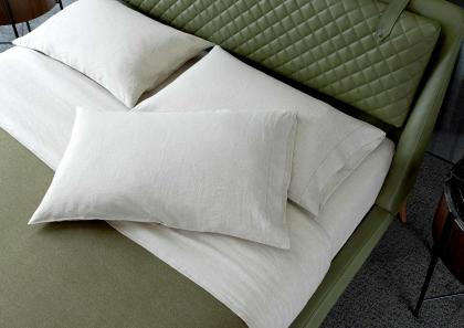 Set of bed linen model John in 100% linen, soft and cosy - BertO