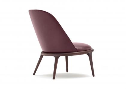 Wrap-around armchair Kim with rounded design - BertO