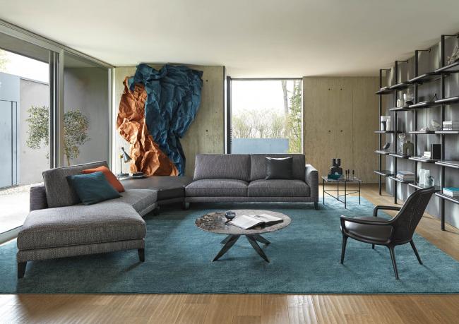 Room furnished with Time Break modular sofa - BertO