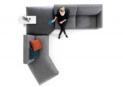 Time Break- BertO horseshoe-shaped modular sofa 