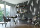 Room featuring Jackie leather chair and Jim writing desk - BertO