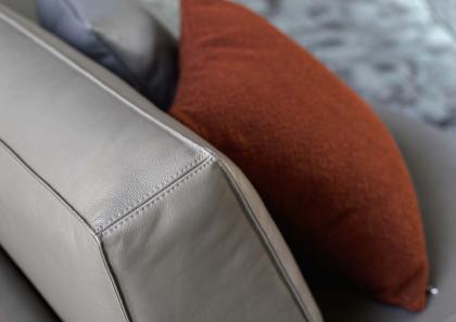 Cushions on Time Break modular sectional sofa with trapezoidal terminal element - BertO	