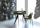 Jackie chair green leather - BertO