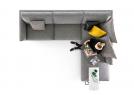 Time Break sectional sofa - cm L.318 x P.252 x H.85 - BertO