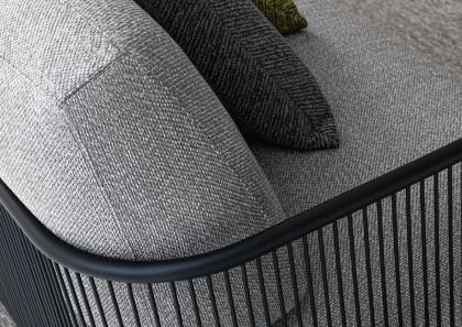 Detail of the Brian outdoor sofa structure - BertO