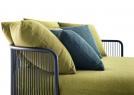 John B round sofa with stainless steel structure - BertO