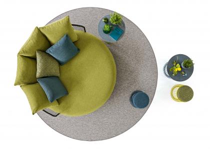 Garden lounge with pouf Bruce - BertO Outdoor furniture