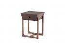 Canaletto walnut designer bedside table Serenas - BertO	
