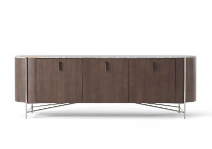 HILLY MODERN WOODEN SIDEBOARD AND CREDENZA