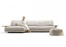 Ziggy design pouf with David sofa - BertO 