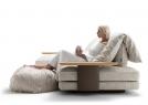 David home cinema sofa with Ziggy pouf - BertO 