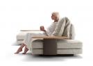 David home cinema sofa with armrest detail - BertO 