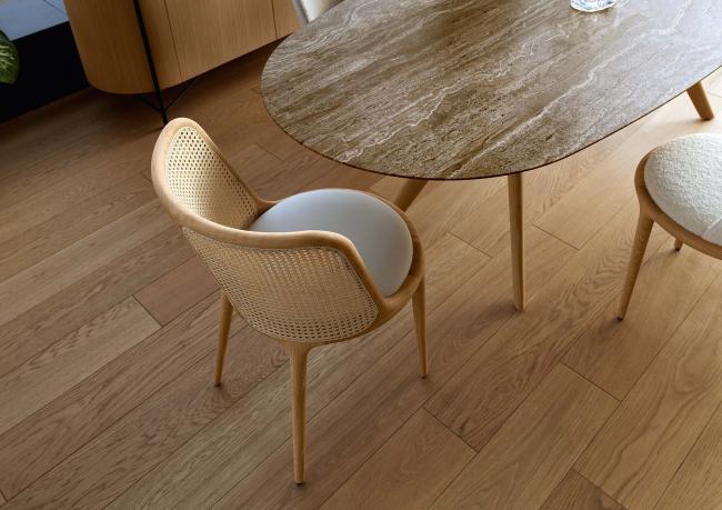 Cherie Chair in Vienna Straw and Natural Oak - BertO