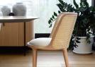 Backrest of the Cherie Chair in Vienna Straw and Natural Oak - BertO