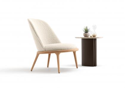 KIM ROUND OAK ARMCHAIR