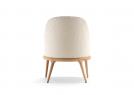 Kim round solid oak armchair - BertO