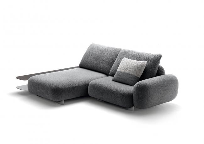 Iggy modular sofa with chaise longue with consolle - Outlet 