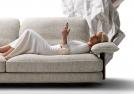 David linear fabric sofa armrest detail - Outlet 