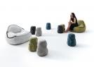 Naoko outdoor Armchair and Stardust design pouf - BertO