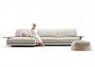 Davide modular sofa upholstred in fabric - Outlet 