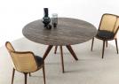 Round marble-top table Stiv 