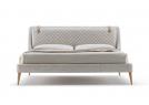 Chelsea Modern Double Bed in Mars Fabric - BertO