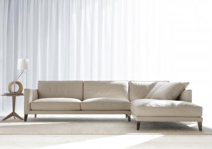 Time Break Leather Sectional Sofa