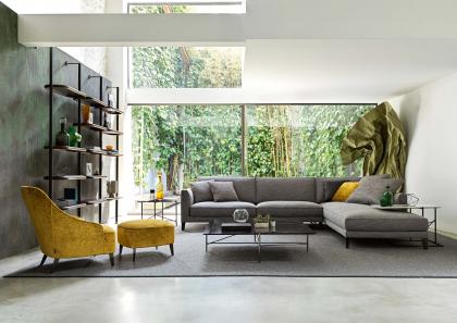 Time Break sectional sofa - cm L.318 x P.252 x H.85 - BertO Salotti