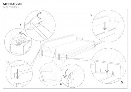 Passepartout sofa bed