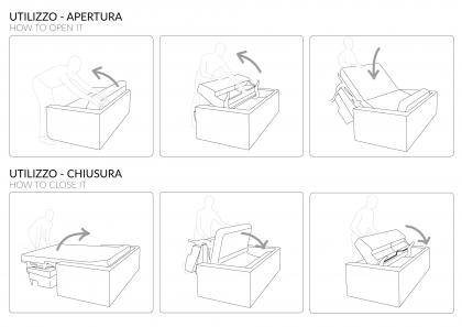 Passepartout sofa bed