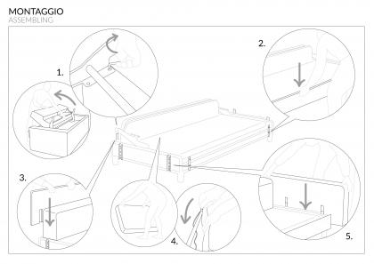 Alba B convertible sofa bed