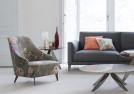 Emilia armchair covered in Chivasso Fabric