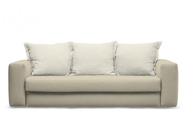 Passepartout linen sofa bed - 3 seater cm L.230 x D.100 x H.90