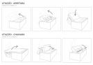 Phases of opening and closing of the Robinson sofa bed