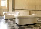 Chester Sofa in white leather - BertO Shop