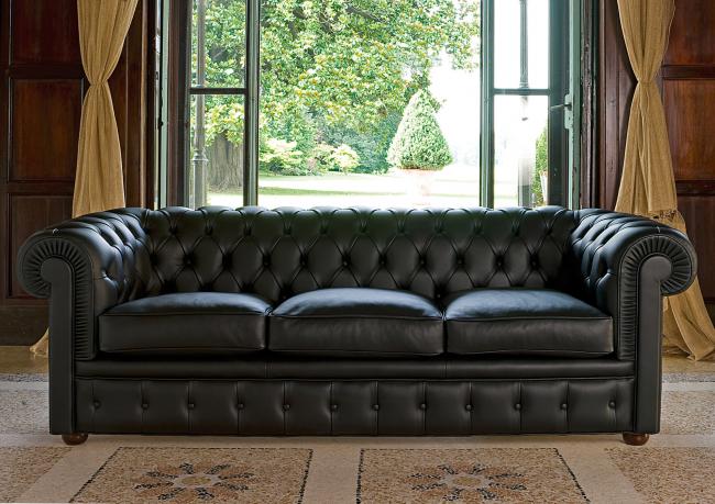 Chesterfield sofa 3 seater cm L.217 x D.90 x H.72