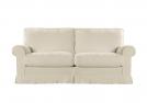 College linen sofa with high back - 2 seater maxi - natural linen