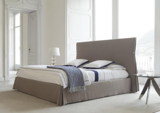 Sorbonne Bed in linen - king size cm L.198 x D.218 x H.130